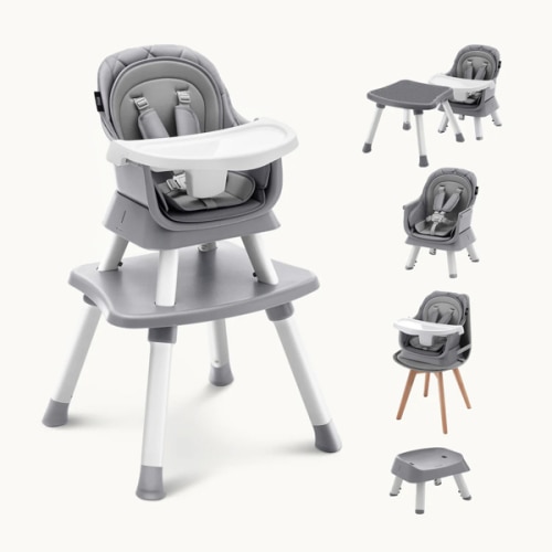 HARPPA Moro | 8 in 1 High Chair, Newborn to Toddler Feeding Booster Seat with Recline & Adjustable Heights, Portable, Easy to Clean & Fold – Perfect for Mealtime, Playtime & Growth