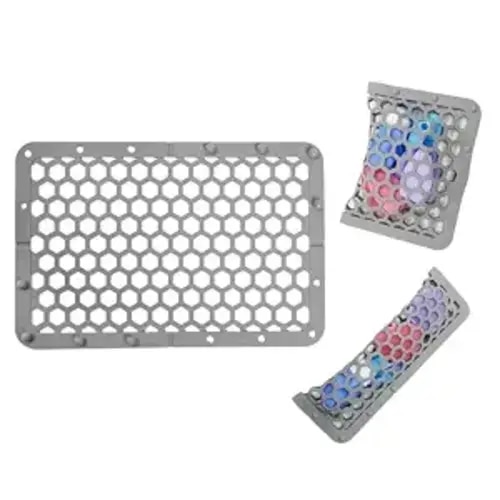 REVEX Silicone Dishwasher Bag,Dishwasher Basket for Baby Items,Baby Bottle Dishwasher Baskets with Adjustable Sizing for Small Parts,Nipples,Pacifiers and Toy Accessories.(Grey),11.8" x 7.9"