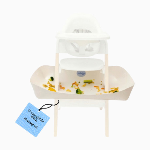 Catchy The Food Catcher for High Chairs - White, For Mockingbird
