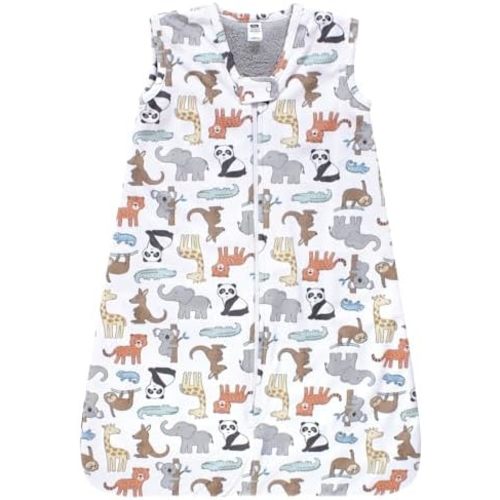 Hudson Baby unisex-baby Plush Faux Fur Sleeping Bag, Wearable Blanket