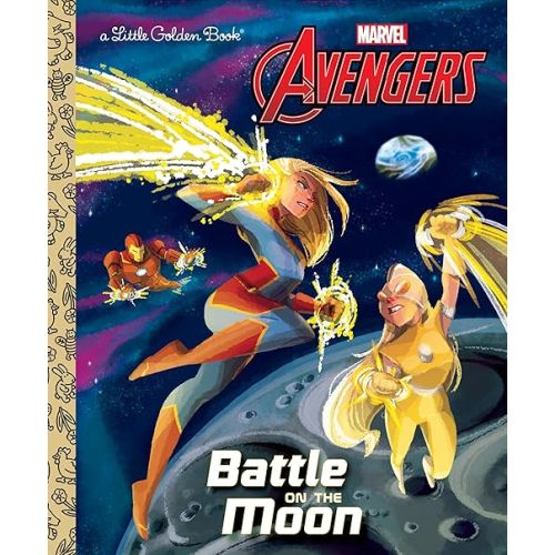 Battle on the Moon (Marvel Avengers) (Little Golden Book) Hardcover – Picture Book, July 2, 2019