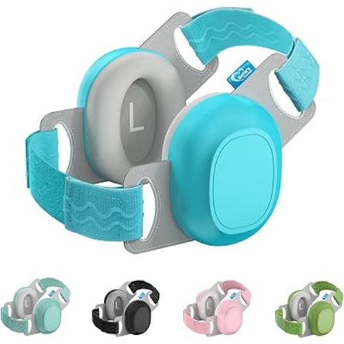 Bella's Friends Baby Ear Protection for Infants & Toddlers(3–48 Months) - Lightweight 24dB Noise Cancelling Headphones - Safe fit & Comfort Earmuffs - Improve Sleep - Baby Travel Essential, Blue