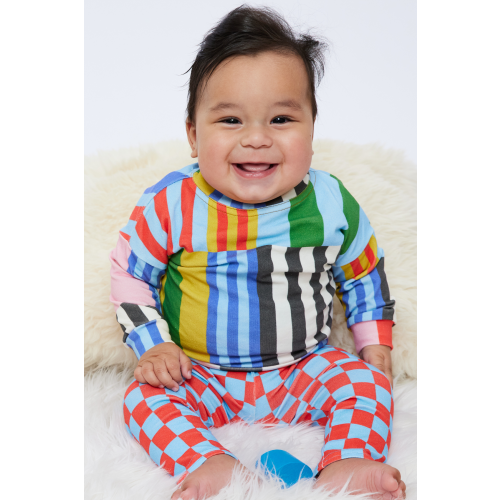 Colorful Baby & Toddler Organic Cotton Top | Bright Stripes – Lilla Barn Clothing