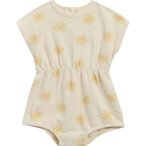 Kai Yellow Daisy Cotton Blend Romper, 6-12M
