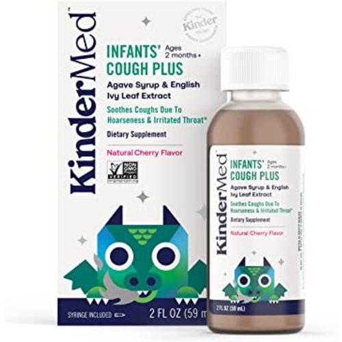 Infants' Cough Plus, Made with Organic Agave Syrup and English Ivy Leaf Extract, for Babies 2 Months+, 2 Fl Oz