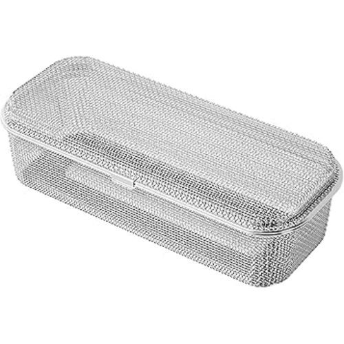 Dishwasher Basket, 18/8 Food-Grade Stainless Steel Dishwasher Basket for Small Item, Bottle Accessories, Scoops, Forks, Chopsticks Cleaning, Silver