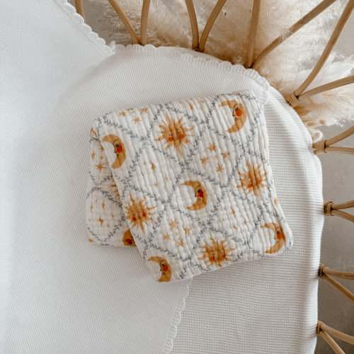 Heritage Muslin Blanket - Celestial Skies - PRE ORDER - Est. Dispatch Early April