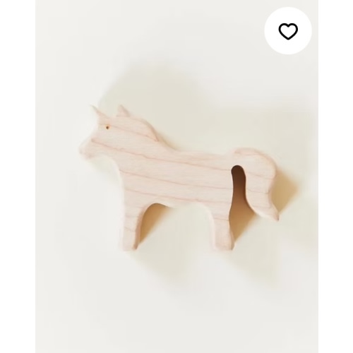 Maple Wooden Unicorn - Wooden Animal For Small World Play