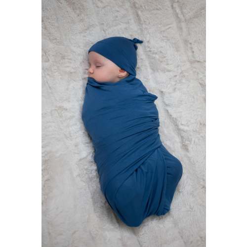 Baby Swaddle Set: Midnight Blue
