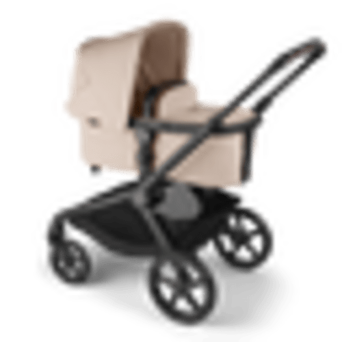 Bugaboo Donkey 6 2-in-1 stroller desert taupe sun canopy, desert taupe fabrics, black base | Bugaboo