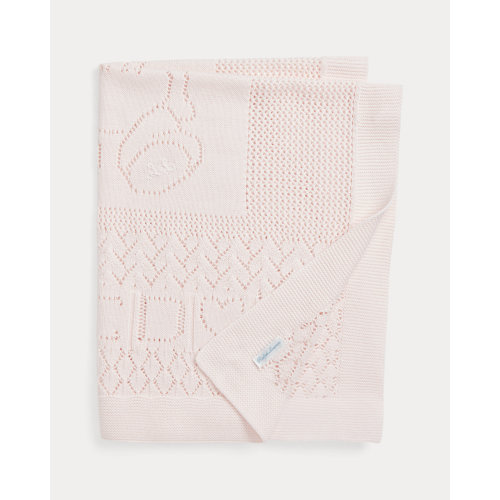 Pointelle-Knit Cotton Blanket