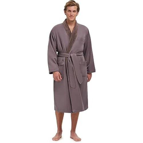Plush Lined Microfiber Bath Robe for Women or Men - Super Soft, Durable Luxury Spa, Resort & Hotel Bathrobe, Generously Sized