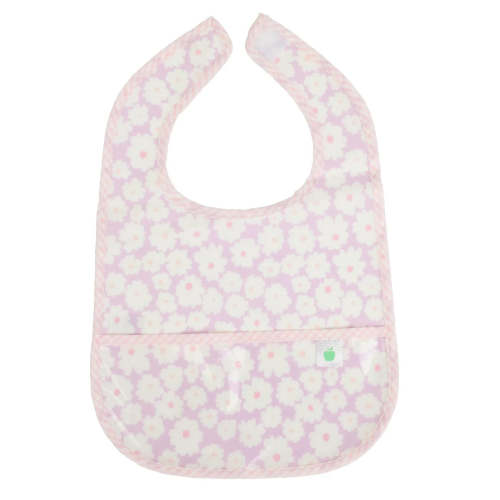 The Wipe It Bib- Lavender Daisies