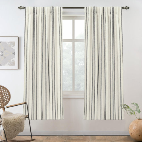 Gracie Oaks Geza Linen Blend Curtain & Reviews | Wayfair