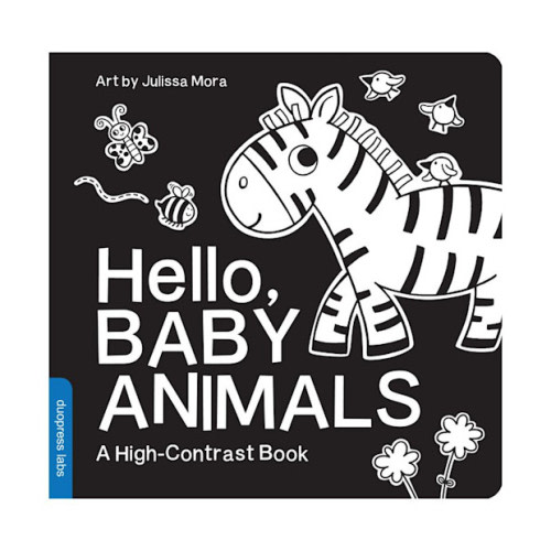 Hello, Baby Animals - (High-Contrast Books) by Duopress Labs (Board Book)