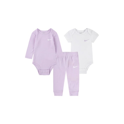 Solid 3-Piece Bodysuits & Joggers Set