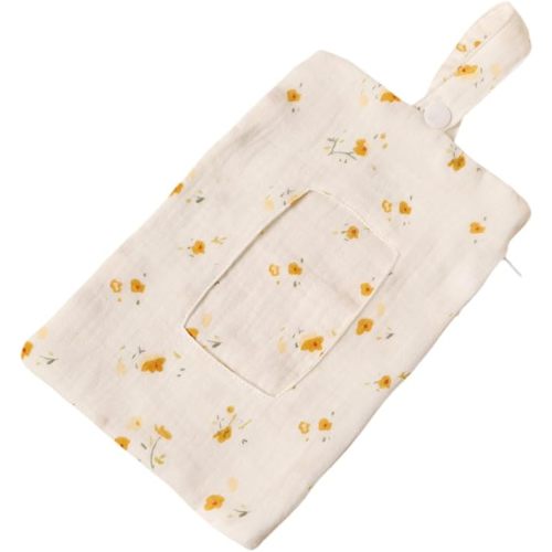 Baby Wipe Holder Portable Wipe Dispenser Strollers Storage Bag Container Double Layer Travel Carry Case for Diapers