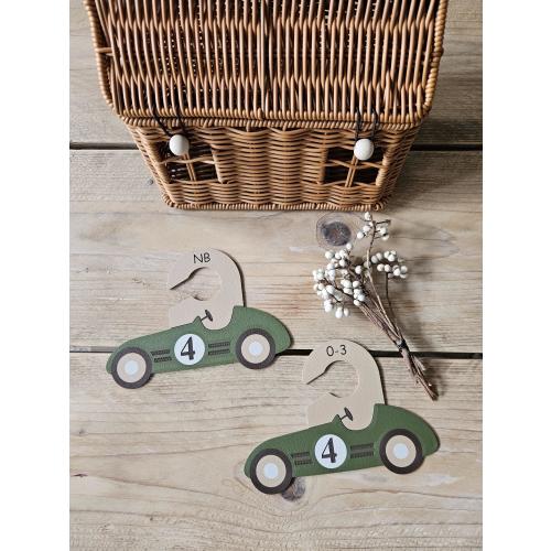 Baby Closet Dividers – Vintage Racing Car Nursery Organizer – Baby Clothes Size Labels – Retro Baby Shower Gift – Newborn to 5T