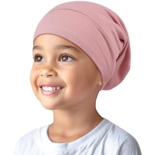 OLESILK Silk Toddler Bonnet 6-36 Months: 100% Mulberry Silk & Modal, Anti-Frizz for Curly Hair, Adjustable Fit Growing Baby