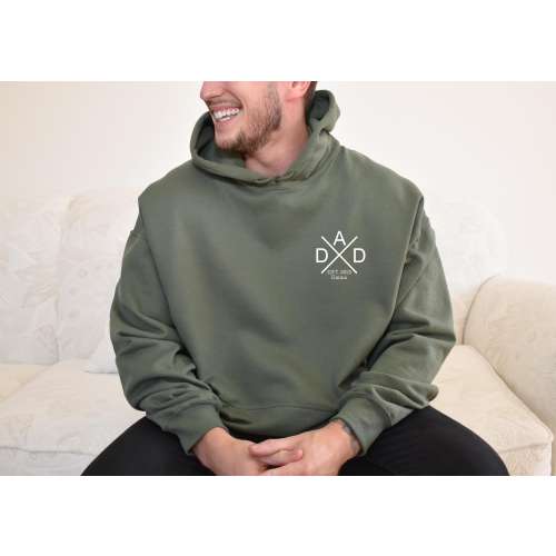 Custom Dad Hoodie, Personalized Dad Sweatshirt, New Dad Hoodie, Father's Day Gift, Christmas Sweater Dad Gift, Grandpa Papa Hoodie