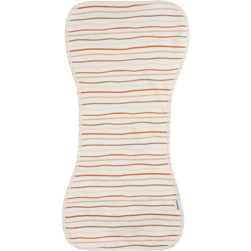 Gerber Baby Unisex Burp Cloths 5-Pack, Rust Tan, Size 10.5" x 21"