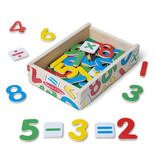Amazon.com: Melissa & Doug 37 Wooden Number Magnets in a Box : Melissa & Doug