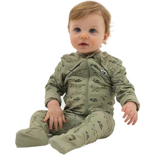 Burlebo Baby Zip Up – Soft Performance Fabric with Fold-Over Cuffs