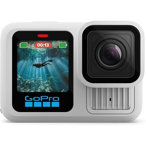 GoPro Limited Edition HERO13 in Polar White - Ecommerce Packaging | Waterproof Action Camera with 5.3K60 Video, 27MP Photo + Compatability with HB-Series Lenses