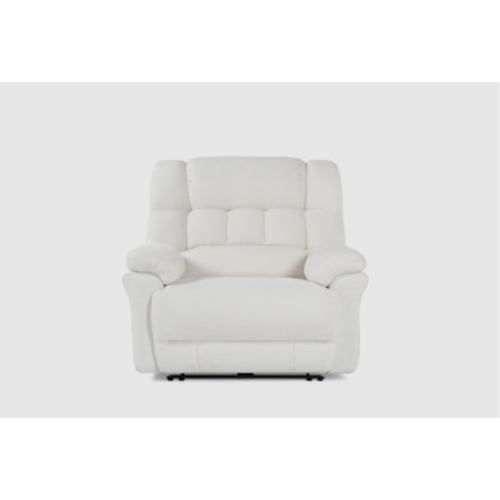 Thompson Ivory 47" Power Zero Gravity Oversized Cuddler Recliner With USB