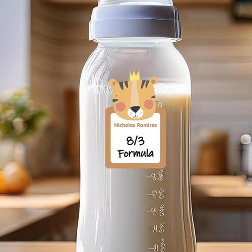 Baby Bottle Labels for Daycare | Daycare Bottle Labels | Write-On Animals, Large