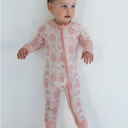 Ballet Slippers Zipper Romper – In My Jammers