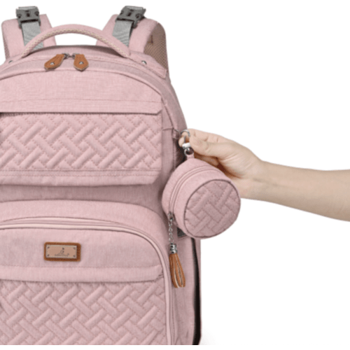 BabbleRoo Travel Diaper Bag Pink