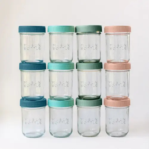 Mason Bottle Breastmilk Storage Jar Set