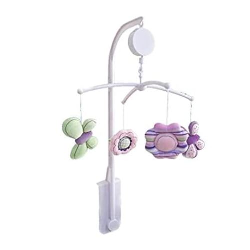 Purple Floral Butterfly Crib Mobile Baby Girl Nursery Decoraive Mobile