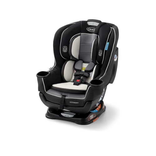 Graco Extend2Fit Convertible Baby Car Seat, Rear and Forward Facing, Adjustable Extension Panel for Extra Legroom, Gotham