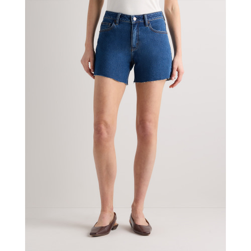 Bella Stretch Vintage Shorts in Charcoal Black