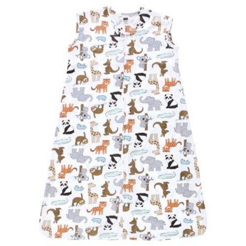Hudson Baby Cotton Sleeveless Wearable Sleeping Bag, Sack, Blanket, Zoo Animals, 6-12 Months