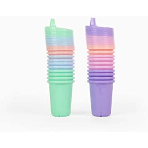 The First Years Take and Toss 10 Oz Pastel Modern Plastic Sippy Cups Value Party Pack