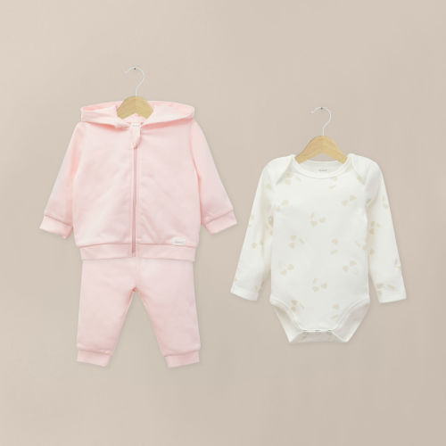 Conjunto De Vestir Bebe Niña Rosado