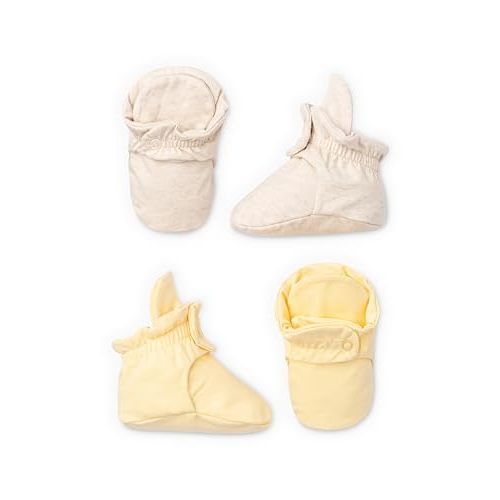 monica + andy Organic 2-Pack Organic Baby Booties