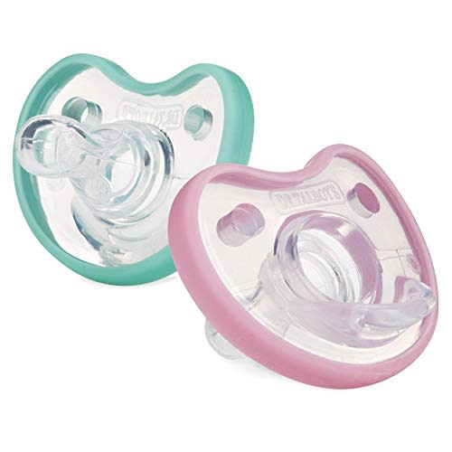 Dr. Talbot's Soft-Flex Orthodontic Pacifiers - 0-6 Months - 2 Pack | Pink/Aqua