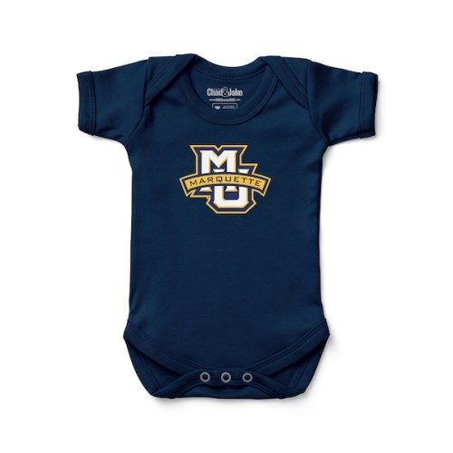 Marquette Golden Eagles Chad & Jake Infant Primary Logo Bodysuit - Navy
