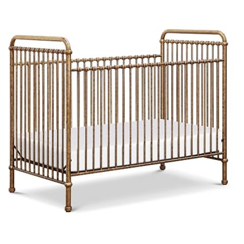 Namesake Abigail 3-in-1 Convertible Baby Crib Gold | GREENGUARD Gold Certified, Converts to Toddler Bed & Daybed, 4 Adjustable Mattress Heights, Conversion Kits Sold Separately