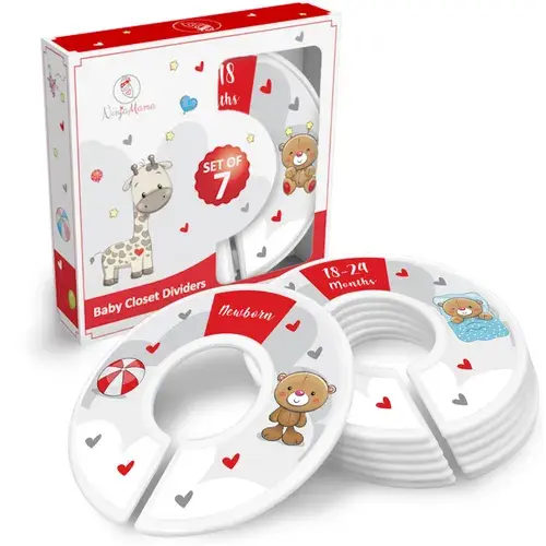 Ninja Mama Baby Wardrobe Size Dividers - Bear | Baby Bunting AU