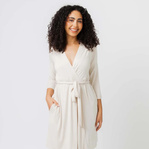 Bums & Roses Women's Robe | Cream Puff