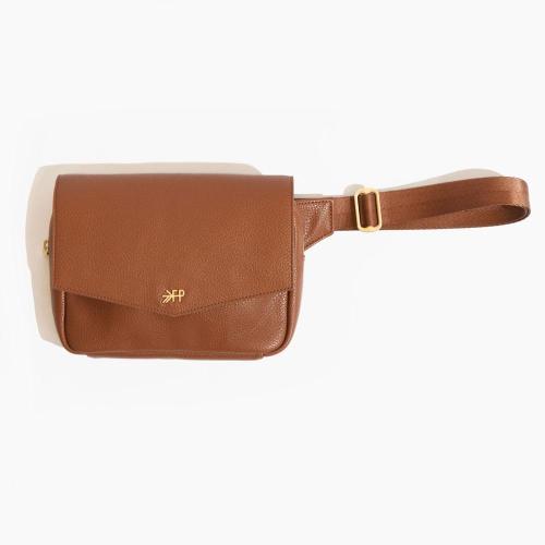 Cognac Classic Park Crossbody Bag | Vegan Leather Fanny Pack – Freshly Picked