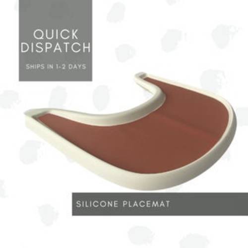 Stokke Tripp Trapp Compatible Silicone Highchair Placemat | Ready To Ship | Peach