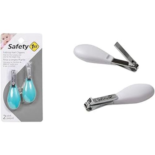 Safety 1st Fold-Up Nail Clippers 2-Pack - Colors May Vary