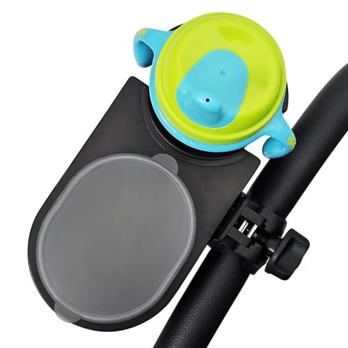 Universal Stroller Snack Tray Attachment | Stroller Cup Holder Attachment Universal Snack Tray for Stroller Tray Attachment | Clip On Baby Stroller Accessories for Joggers, Umbrella & Wagons