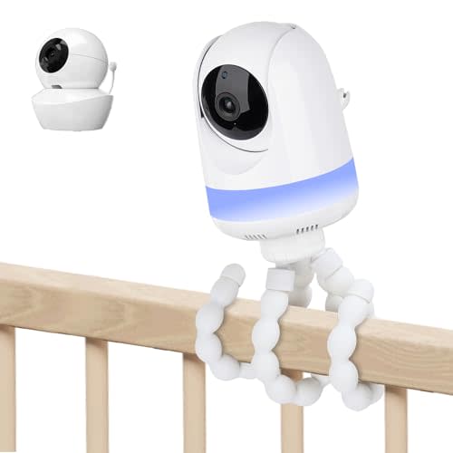 Adjustable Baby Monitor Mount for Babysense Max View/HDS2/V43/V24R/VBM55TX Video Baby Monitor, No Drilling Flexible Non-Slip Baby Camera Stand, Tripod Baby Camera Bracket Without Wall Damage